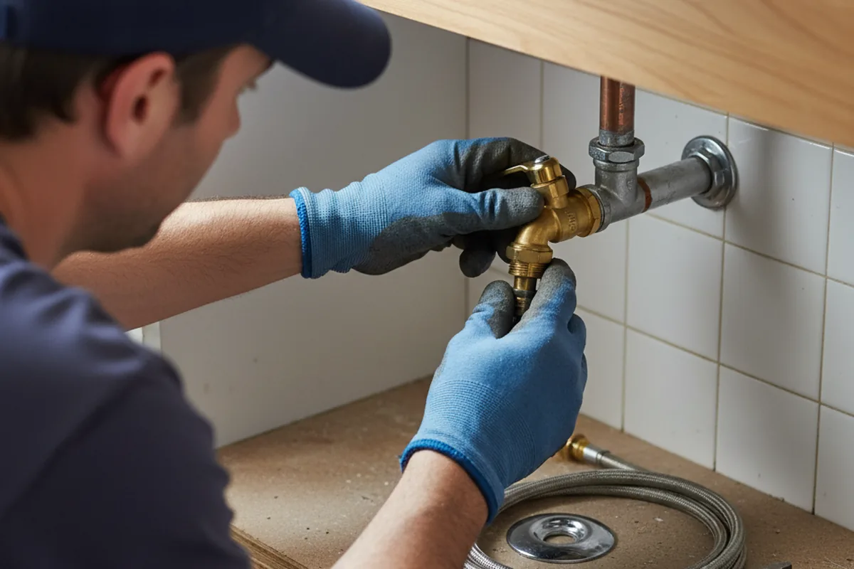 Shutoff valve and fitting work during Faucet and Fixture Repair in Laconia
